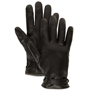 Leather Glove With Belt