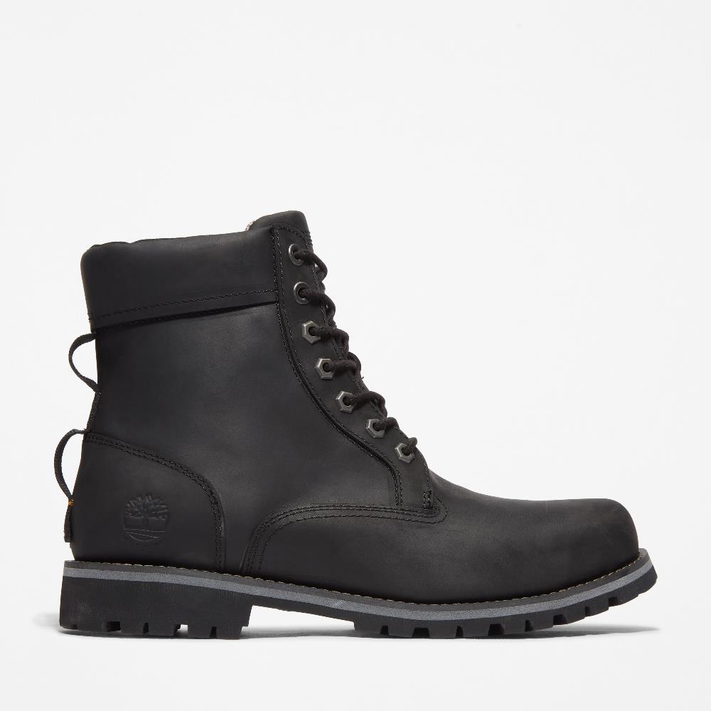 Men's 6 inch hot sale black timberland boots