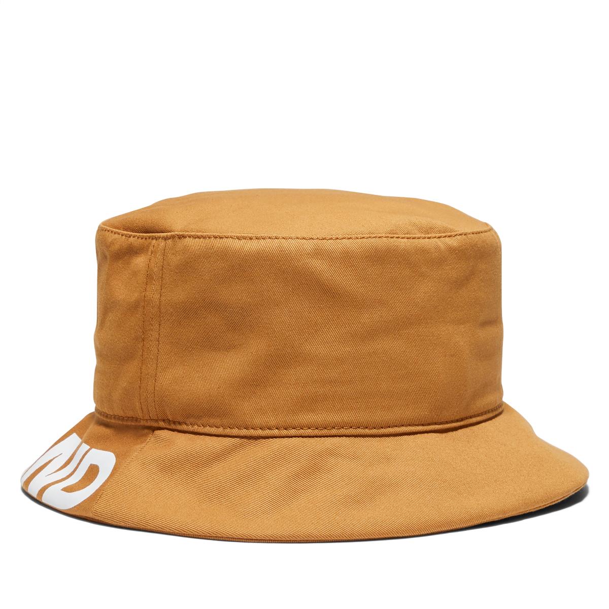 панама Timberland Bucket Hat With Logo Printed Brim желтая