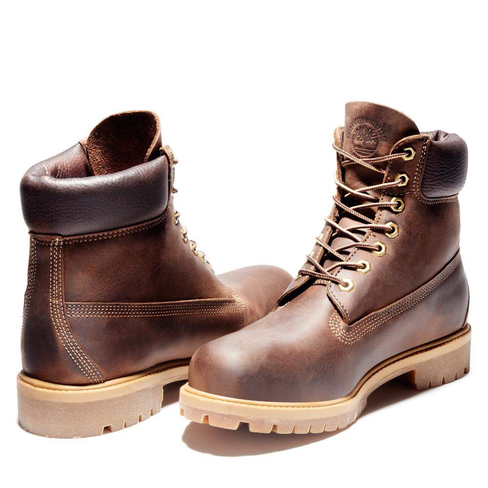 Мужские ботинки Timberland 6 INCH PREMIUM BOOT WP коричневые