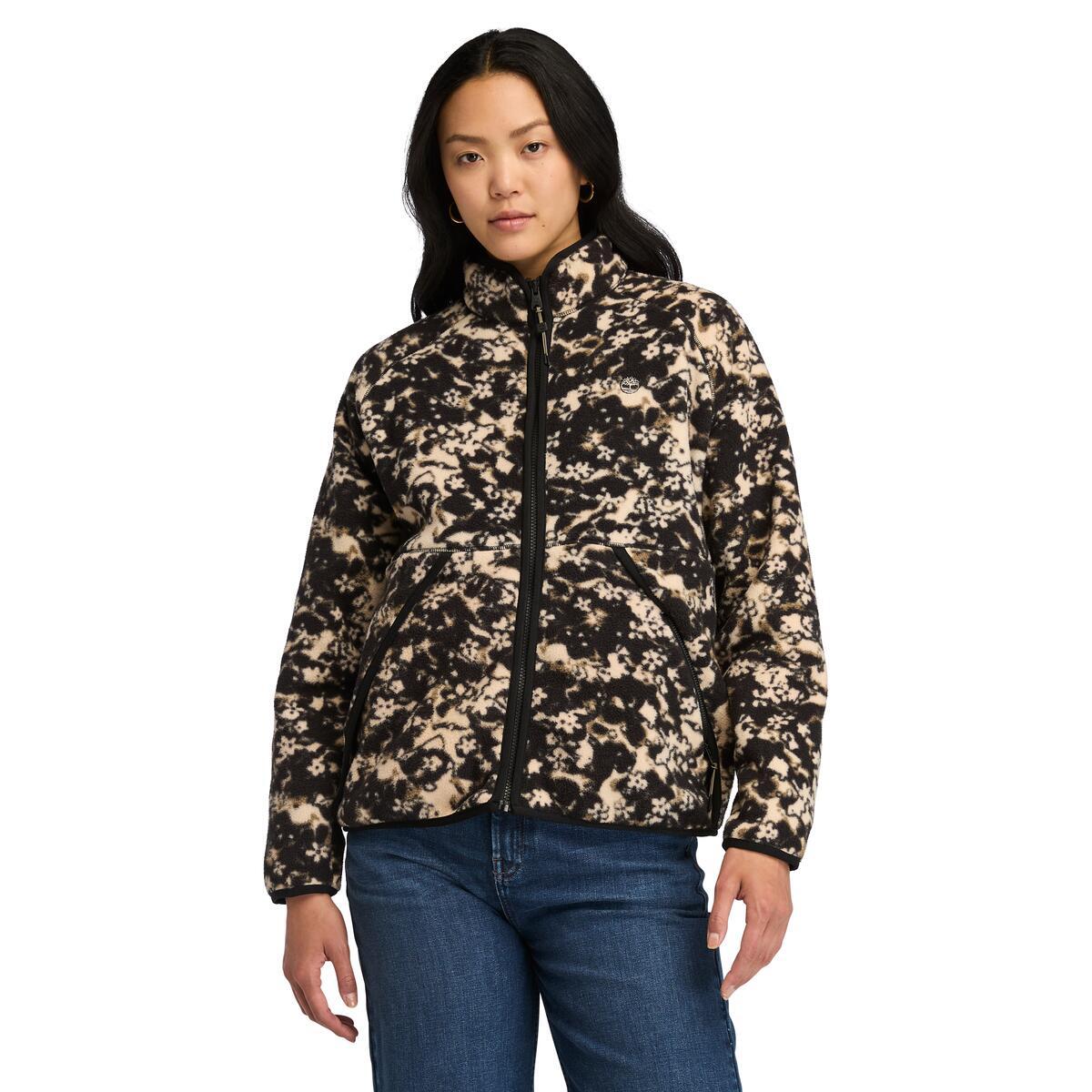 Jacket Printed Full Zip Sherpa Fleece