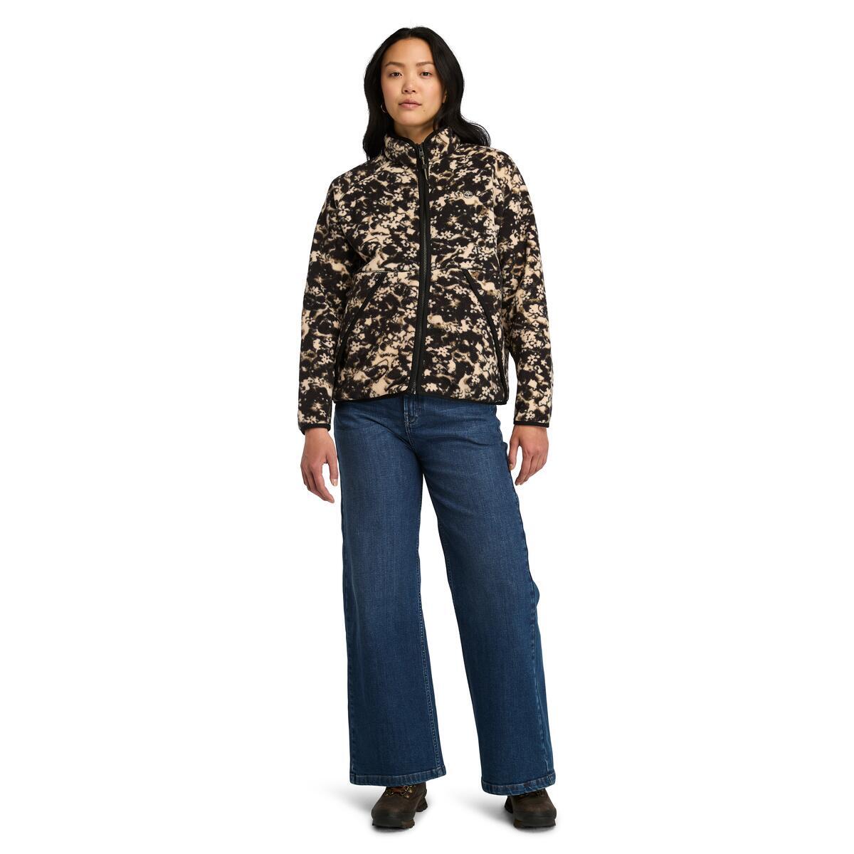 Jacket Printed Full Zip Sherpa Fleece