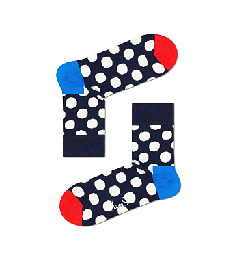 1 Pair Big Dot Half Crew Sock
