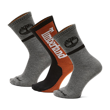 3 Pair Graphic Crew Giftable