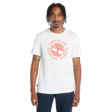 TFO T-Shirt Slogan Logo Sleeve Slub