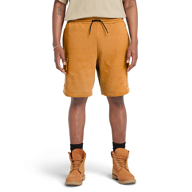 Cargo Short Sweatshort Woven Badge Brushback Relaxed