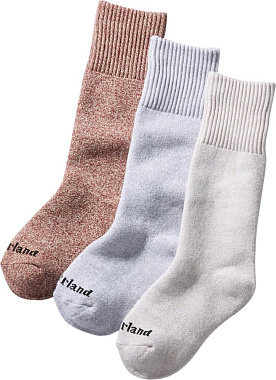 3 Pair Rib Marled Crew Gift Box