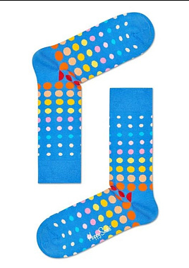 1 Pair Faded Disco Dot Sock