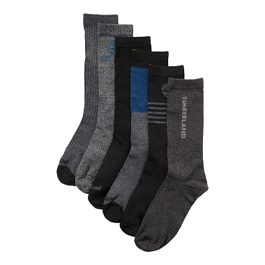 6 Pair Logo Stripe Mix Crew Gift Box