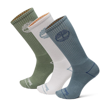 3 Pair Bowden Crew with Tree Logo