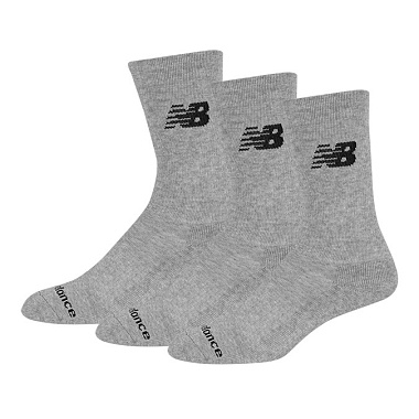 PERFORMANCE COTTON CUSHIONED CREW SOCKS 3 PAIR