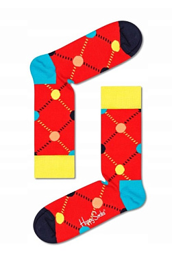 1 Pair Argyle Dot Sock