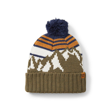 Hat Pom Mountain Jacquard