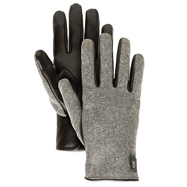 Glove Wool Back With Snap