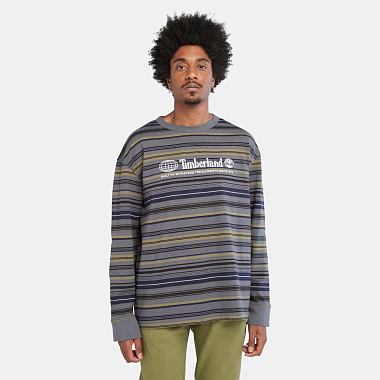 Longsleeve Striped Linear Logo Regular