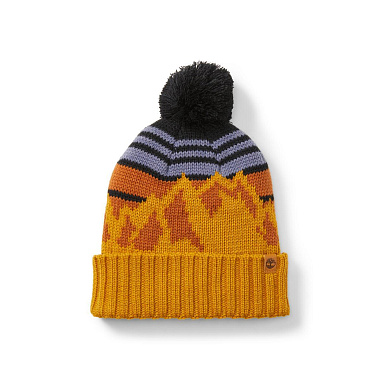 Hat Pom Mountain Jacquard